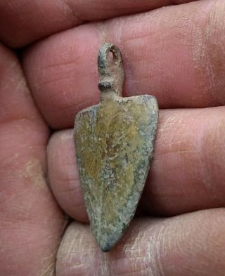 Metal Detecting Find.  medieval heraldic pendant. 2
