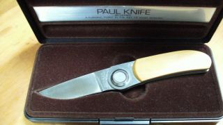 Gerber Micarta Handled Paul Knife Vintage Stamped 2 - Complete W/box