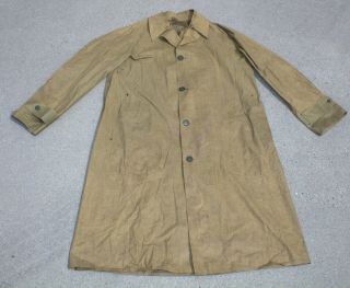 Ww2 Us Army Dismounted Rain Coat Named 1943