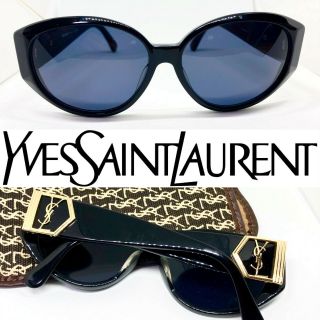 Yves Saint Laurent 31 - 6505 Ysl Black Gold Vintage Sunglasses In Case Migos