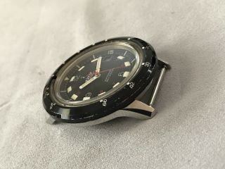 Vintage Lejour Depthograf Compressor Diver Watch Stainless Steel 45mm Case 5