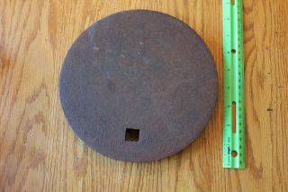 Cast Iron Stove Lid Coal Or Wood Parlor Vintage 8 " Cook Top Antique Burner Heat