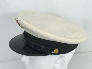 WWII US Navy Chiefs Dress Hat - Named 3