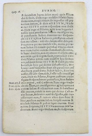 1541 REGNAULT BIBLE - Fine rubricated woodcut leaf - Jesus Arrested 3