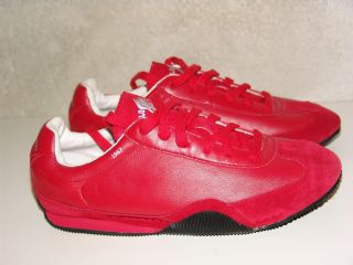Vintage Polo Sport Ralph Lauren Running Shoes,  Red.  P Wing.  Women 7 B,  Not Yeezy