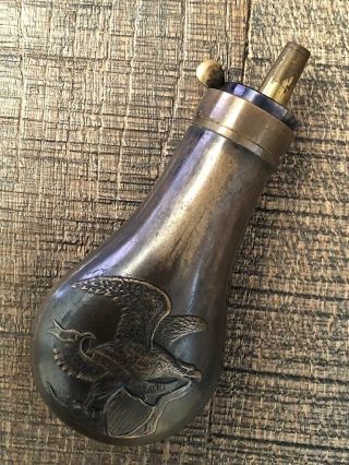 Antique Pistol Size Powder Flask