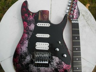 Zion Radicaster Guitar (1980s) With Frosted Finish And Vintage Floyd Rose Bridge