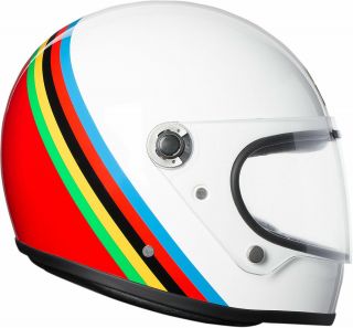 Agv Legends X3000 Retro Full - Face Helmet (ago Gloria) Ms (medium - Small)