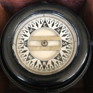 Antique Wilcox Crittenden 2 1/2 " Boxed Liquid Compass Wwii Era