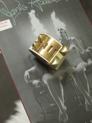 Hermes Collier De Chien Bracelet CDC Cream and Gold 3