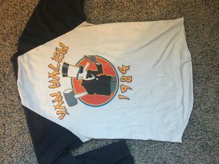 Vintage Van Halen T Shirt Tour Of The World 1984 Rock Concert Band Size Small 4