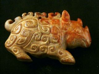 Special Chinese Jade Hand Carved Shang Rhinoceros Little Statue Xaa019 4