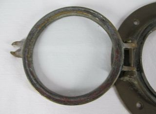 Vintage Small Round Bronze/Brass w/Glass Perko 4 