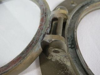 Vintage Small Round Bronze/Brass w/Glass Perko 4 