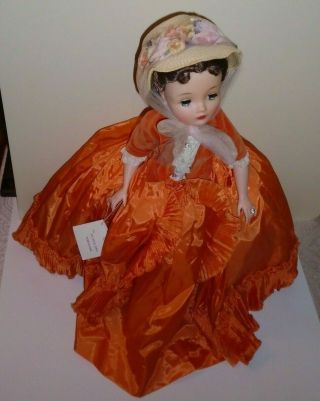 Vintage Madame Alexander Cissy Doll lady apricot velvet historical Godey 2