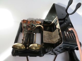 Antique 1920 Western Electric wall telephone 653 A candlestick 2 dial 12