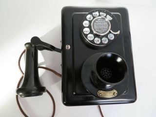 Antique 1920 Western Electric Wall Telephone 653 A Candlestick 2 Dial