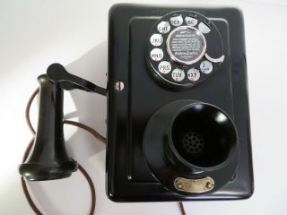 Antique 1920 Western Electric wall telephone 653 A candlestick 2 dial 9