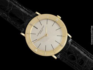 1960 ' s AUDEMARS PIGUET Vintage Mens Ultra Thin 18K Gold Watch - 2