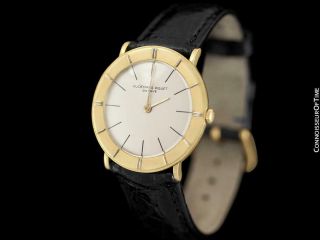1960 ' s AUDEMARS PIGUET Vintage Mens Ultra Thin 18K Gold Watch - 5