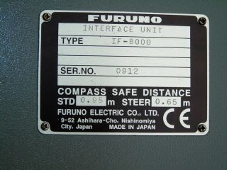 FURUNO JAPAN PRINTER INTERFACE IF 8000 MARINE SHIPS BOAT COMMUNICATION IF - 8000 2