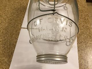Vintage C.  F.  Orvis Maker Manchester Vt Glass Minnow Trap Complete
