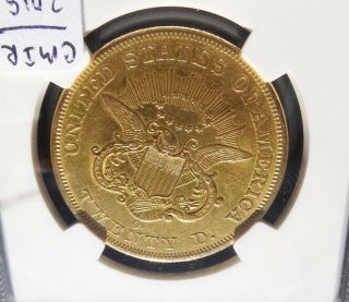 1852 - O Double Eagle: NCG AU Details Rare Date 3