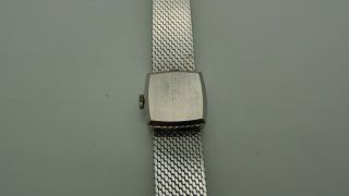 Ladies 1960s Vintage Rolex Precision Square 18KT WHITE GOLD Watch 2628 6