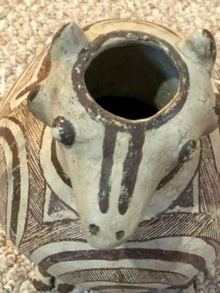 Prehistoric/Precolumbian Anasazi Tularosa Ram Effigy/Seed Olla Circa 1000AD 10