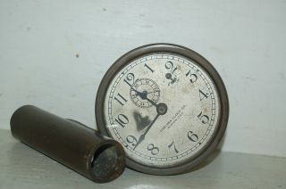 Antique Chelsea Boston Ships Clock Weight Driven? W/crank