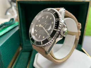 Rare UNPOLISHED 1989 Rolex 16610 Submariner Watch Box & Paper ONE OWNER 3