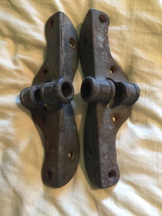 Vintage Oar Lock Mounts 7 Inch X 2 1/4 Tall Maritime Nautical Boat Antique