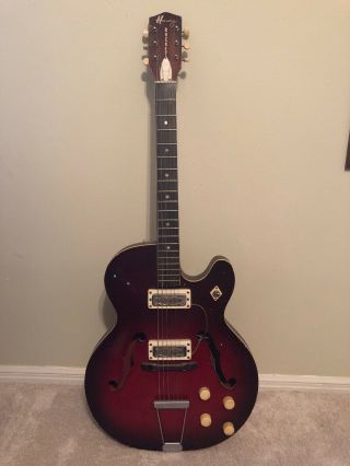 Vintage 1960s Harmony Rocket H - 54 Guitar - With Vintage Decal