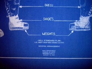 US Navy Mark V Diving Helmet 1943 Blueprint Plan 18 