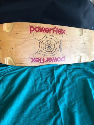 Vintage Powerflex Skateboard Webb 79cm Wooden Board Mega Rare