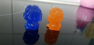 ULTRA RARE BLUE GLITTER MUFASA and SUNSET SIMBA - LION KING Woolworths OOSHIES 4