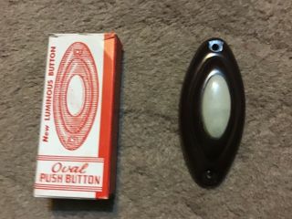 Vintage Bakelite Door Bell / Buzzer Push Button Old / Stock (last One)