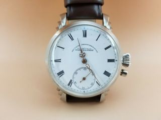 VINTAGE MARRIAGE LANGE & SOHNE POCKET MOVEMENT WRIST WATCH. 2