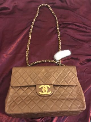 Vintage Gold Chanel Jumbo Classic Flap Bag