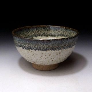 SG3: Vintage Japanese Pottery Tea Bowl,  Karatsu Ware,  Artistic glazes 3