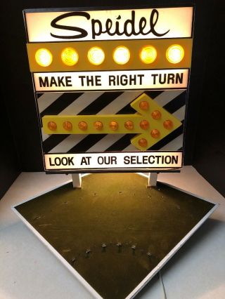 Wow Vintage Speidel Display With Flashing Lights Find - -