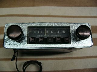 Bmc British Motor Corp Vintage Radio For Austin - Healey,  Sprite,  Midget