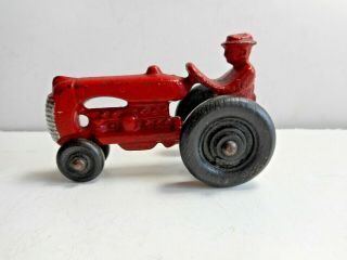 Sm Hubley Cast Iron Cockshutt Oliver Tractor Farm Toy Exc 472 Late 1930s 40s