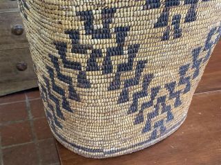 Very Large Important Antique 19th C.  Native American Indian Basket,  Estate Find 4