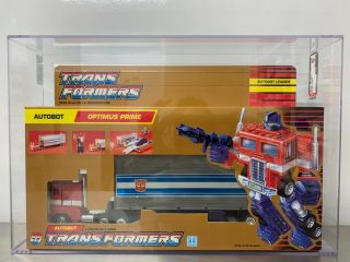G1 Optimus Prime Misb Afa 85 Nm,  85/85/90 Gold Box Rare Transformers
