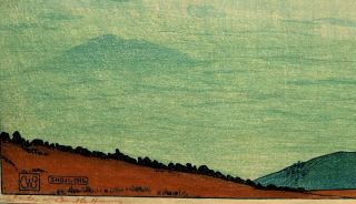 Vintage 1916 Charles W.  Bartlett Shoji Lake Ukiyo - e Nishiki - e Woodblock Print 3