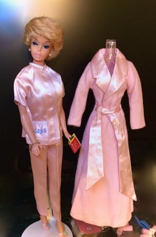 Vintage Barbie Lovely A/o White Ginger Bubblecut In Slumber Party Complete