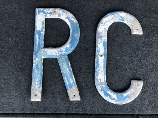 Antique Metal Shop Sign Letters Metal 9inch High