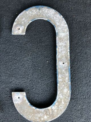 Antique Metal Shop Sign Letters Metal 9inch High 4