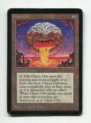 1993 Wotc Magic The Gathering Mtg Beta Chaos Orb Moderately Played